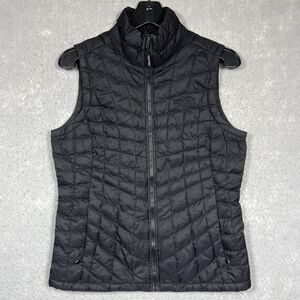 The North Face Womens Small Black Insulated Thermoball Light Puffer Vest Jacket